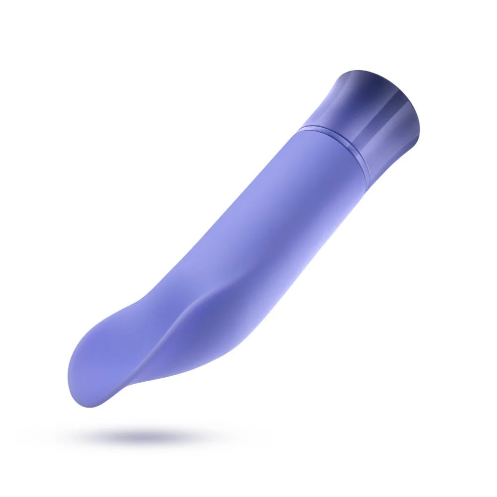 Sleek lavender Singapore Blush Oh My Gem tongue-shaped vibrator with a soft, curved flicking tip—engineered for lesbian and non-binary users craving precise clitoral stimulation and teasing motion.