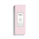 Soft pink HARU Feminine Care lubricant box formulated with probiotics and prebiotics for advanced vaginal wellness—supporting comfort and balance for women, non-binary, and femme-aligned users.