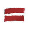 The Latvia flag logo, thoughtfully integrated into a design that resonates with the LGBT community in Latvia