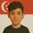 Stylized image of a trans man with textured short hair and a silver hoop earring, posed before the Singapore flag—radiating masculine confidence and gender euphoria.