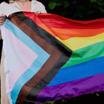 Vibrant New Pride Flag featuring bold rainbow colors, a symbol of LGBTQ+ pride and diversity. Experience the vivid expression of inclusivity with the TOMSCOUT LGBTQ+ New Pride Flag.