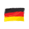 The Germany flag logo, thoughtfully integrated into a design that resonates with the LGBT community in Germany