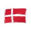 The Denmark flag logo, thoughtfully integrated into a design that resonates with the LGBT community in Denmark