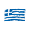 The Greece flag logo, thoughtfully integrated into a design that resonates with the LGBT community in Greece