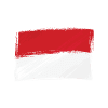 The Indonesia flag logo, thoughtfully integrated into a design that resonates with the LGBT community in Indonesia.