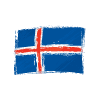 The Iceland flag logo, thoughtfully integrated into a design that resonates with the LGBT community in Iceland