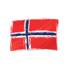 The Norway flag logo, thoughtfully integrated into a design that resonates with the LGBT community in Norway