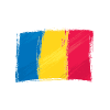 The Romania flag logo, thoughtfully integrated into a design that resonates with the LGBT community in Romania