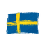 The Sweden flag logo, thoughtfully integrated into a design that resonates with the LGBT community in Sweden