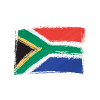 The South Africa flag logo, thoughtfully integrated into a design that resonates with the LGBT community in South Africa.