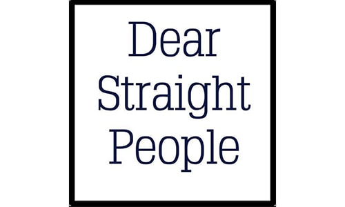 Dear Straight People Logo, featured as part of TOMSCOUT's support for LGBTQ+ Communities and Organizations in Singapore. This logo represents a beacon of inclusivity and support within the local LGBT community, highlighting TOMSCOUT's commitment to fostering diversity and unity.
