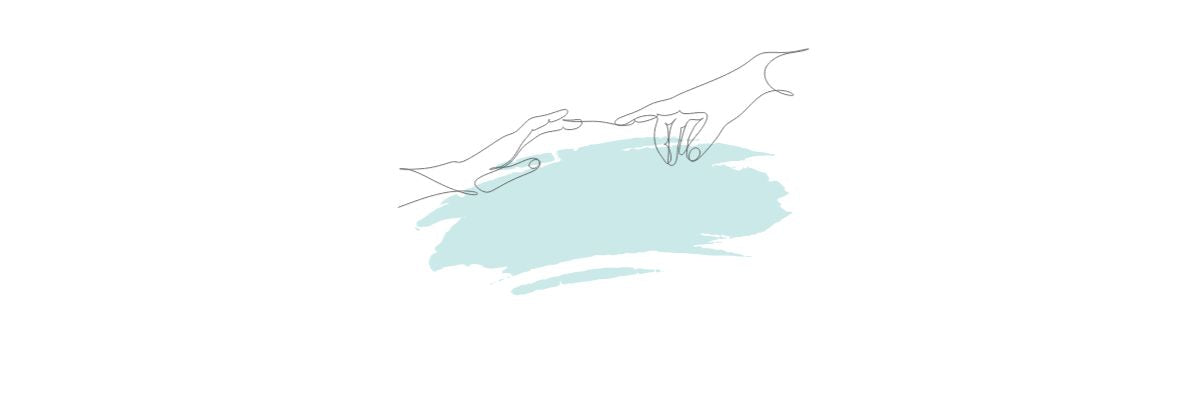 A line Illustration of two persons holding hands together and a stroke brush of turquoise color in the middle. TOMSCOUT LGBTQ+ Communities and Organizations