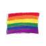A LGBT pride flag rendered in vibrant brush strokes, symbolizing the spirit of pride and LGBTQ+ community.