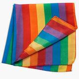 Product image of the TOMSCOUT LGBTQ+ Pride and Paisley Bandana, featuring a unique blend of pride colors and classic paisley design. Ideal for those in the LGBT community in Singapore looking to add a vibrant, stylish accessory to their wardrobe."